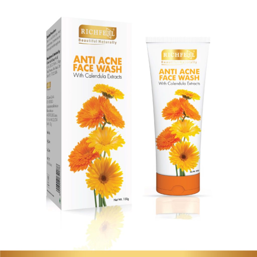 Richfeel Anti Acne With Calendula Extracts Face Wash