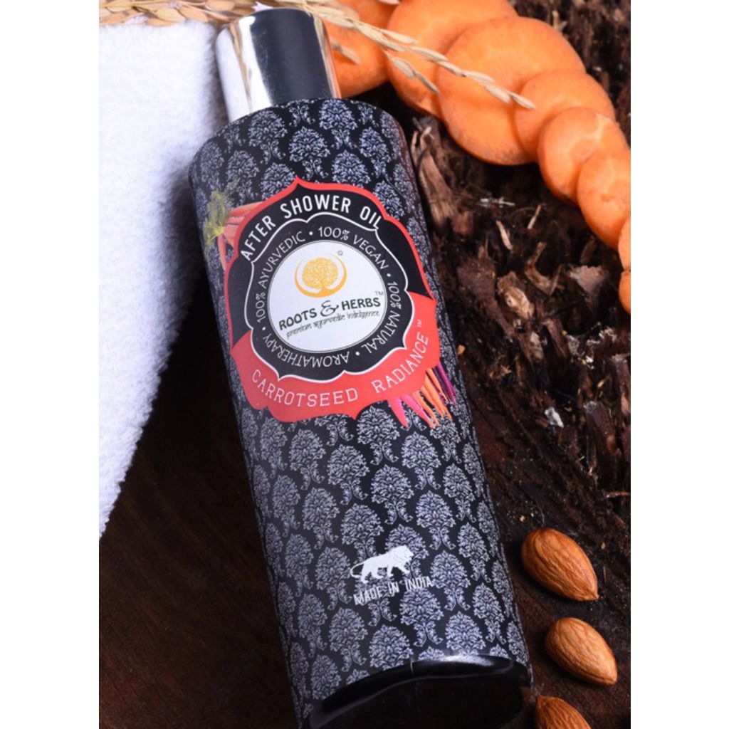Roots And Herbs Carrot Seed Radiance Skin After Shower Oil