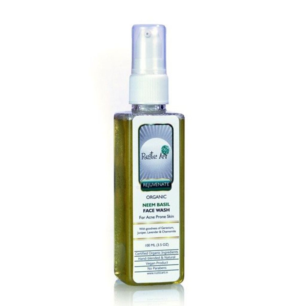 Rustic Art Organic Neem Basil Face Wash