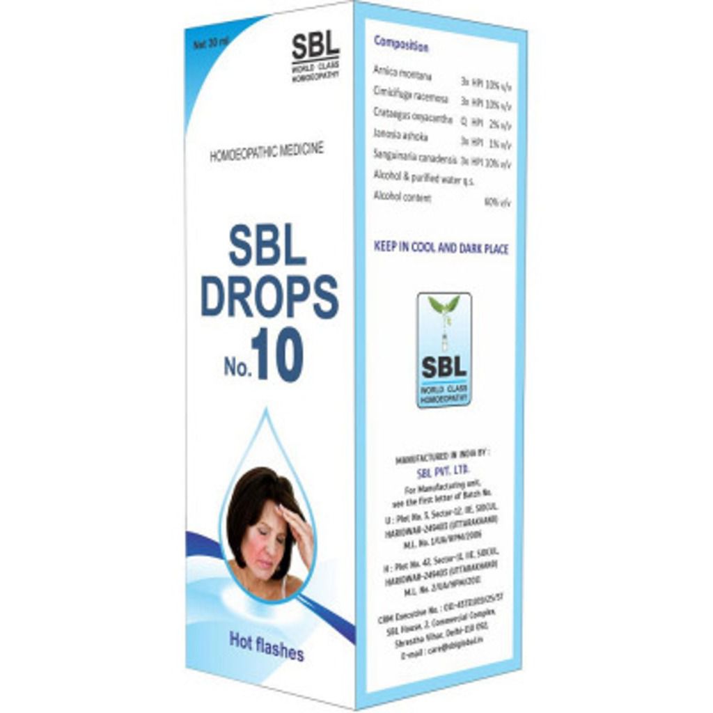 SBL Drops No 10 Hot flashes