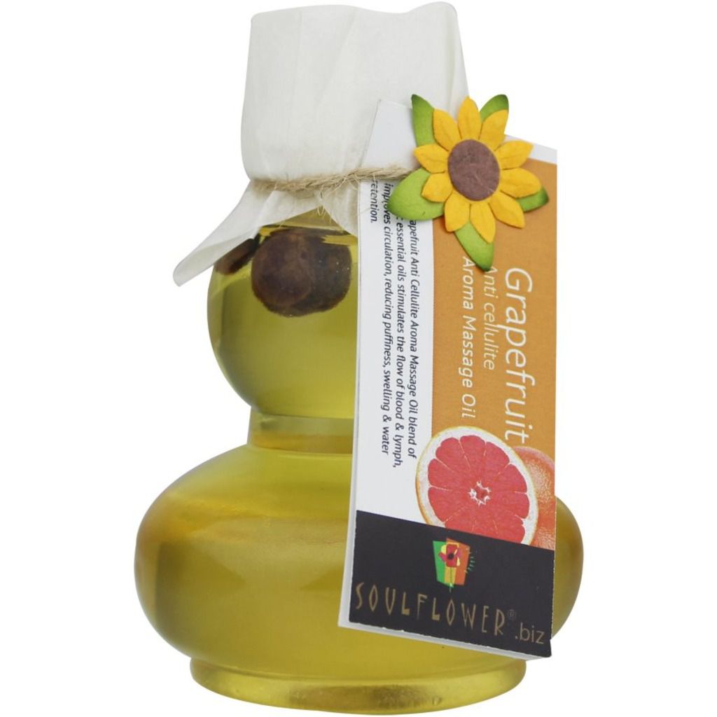 Soulflower Grapefruit Anti Cellulite Aroma Massage Oil