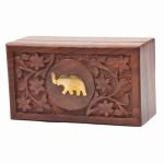 Golden Tips Black Tea - Elephant Carved Wooden Box