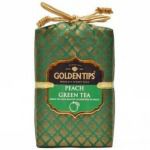 Golden Tips Peach Green Tea Brocade Bag