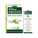 Indus Valley Bio Organic Oil And Herbal Henna Powder Combo