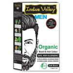 Indus Valley Men Organic Beard & Hair Color Soft Black