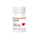 INLIFE Krill Oil Omega 3 Fatty Acid Supplement, 500 mg