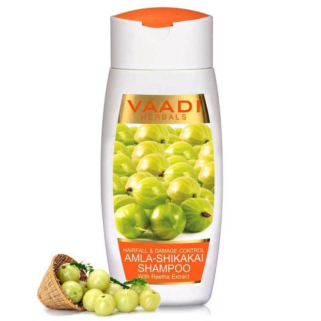 Vaadi Herbal Amla Shikakai Shampoo - Hairfall and Damage Control