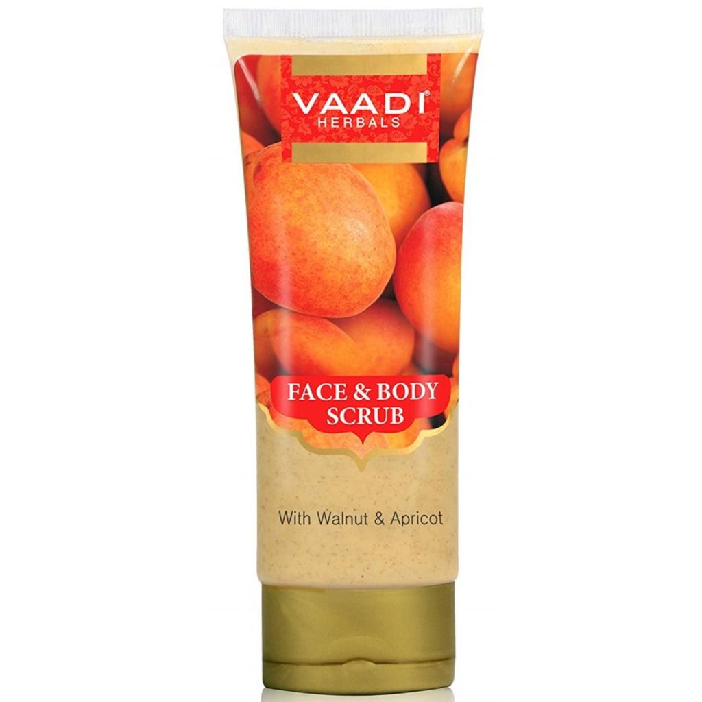 Vaadi Herbals Face and Body Scrub with Walnut and Apricot