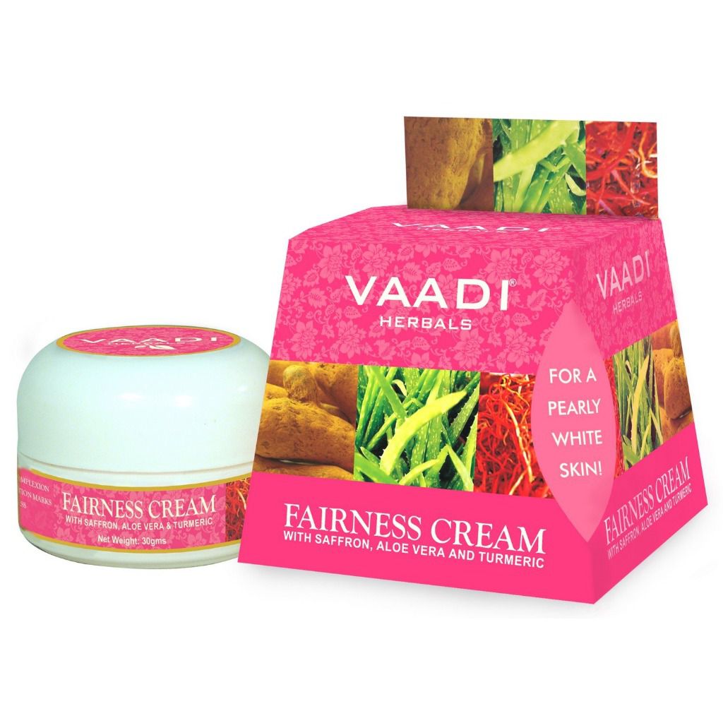 Vaadi Herbals Fairness Cream, Saffron, Aloe Vera and Turmeric Extracts