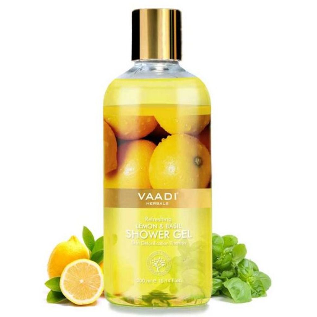 Vaadi Herbals Refreshing Lemon and Basil Shower Gel