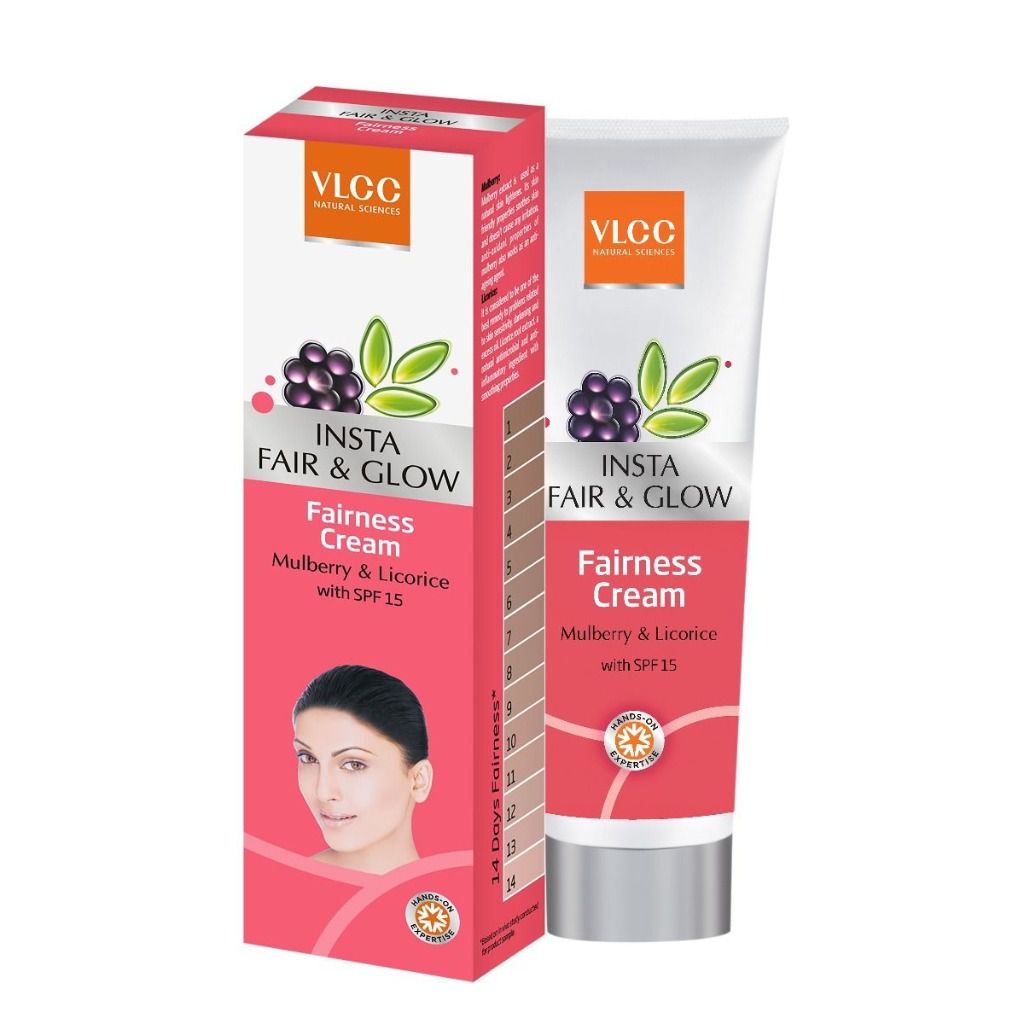 VLCC Insta Fair and Glow Mulberry and Licorice Fairness Cream with SPF 15