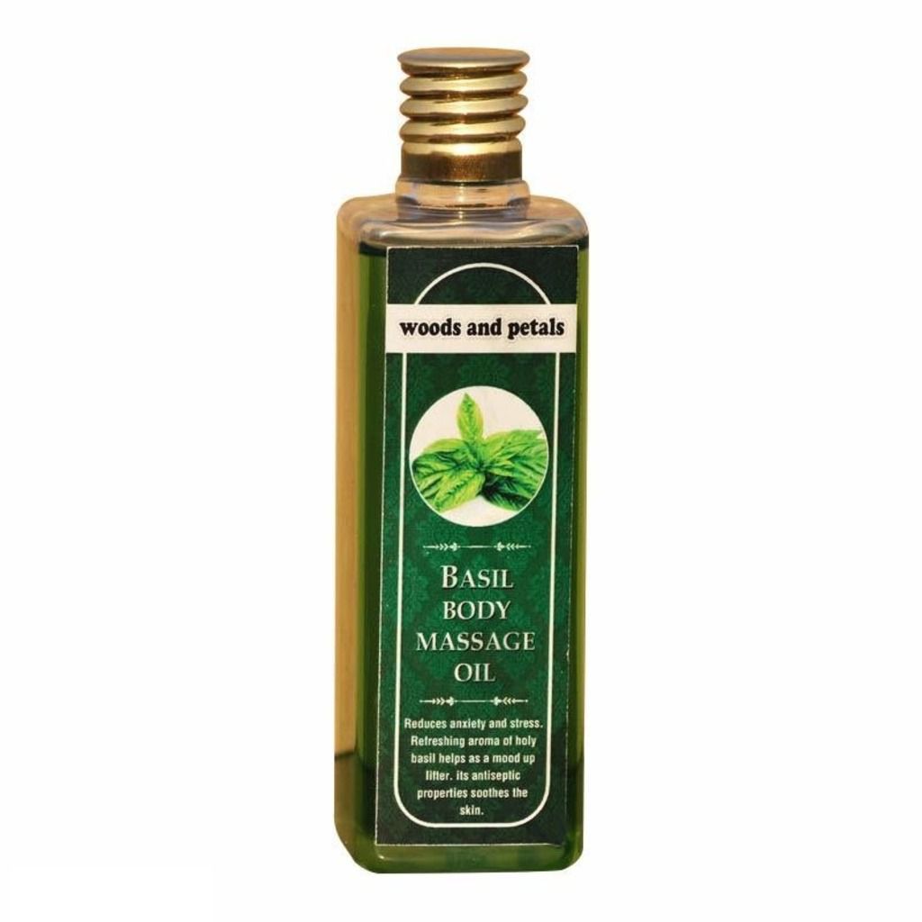 Woods and Petals Basil Body Massage Oil