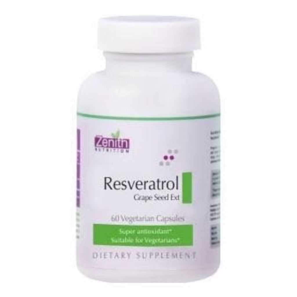 Zenith Nutrition Resveratrol Grape Seed Ext Capsules